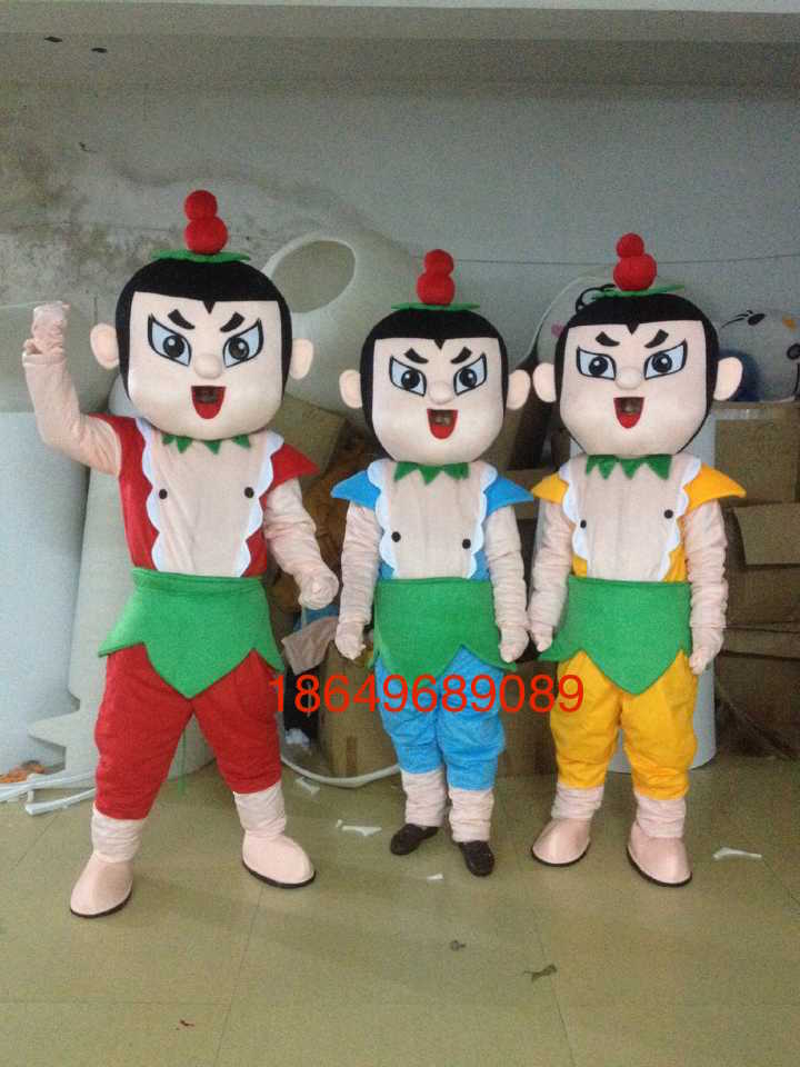 供應(yīng)葫蘆娃動漫人偶服裝卡通人偶服裝