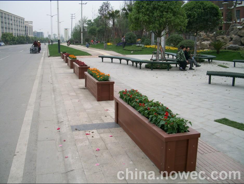 綠化花箱，街道花箱花盆圖片