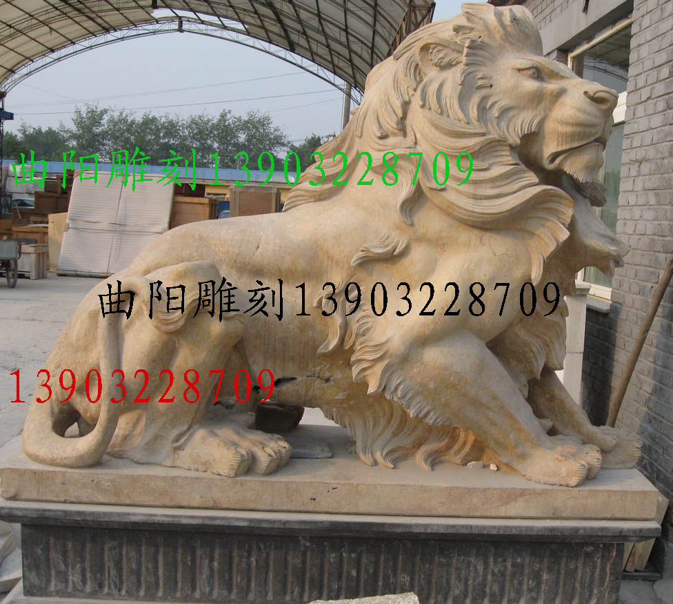 石獅子雕刻廠家圖片