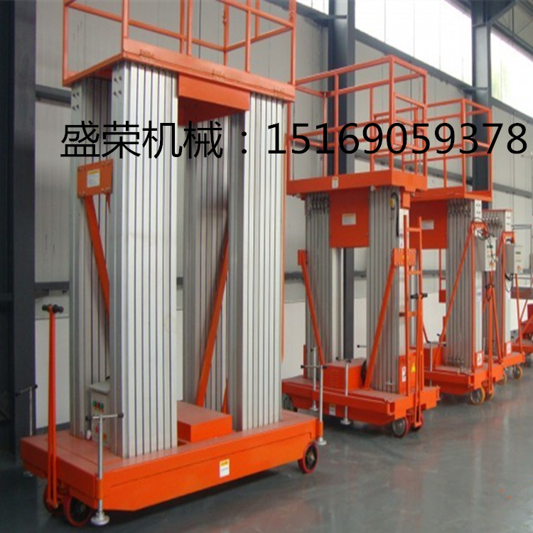 定做加工雙柱鋁合金升降機(jī)圖片