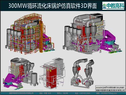 供应循环流化床锅炉仿真模拟实训系统图片