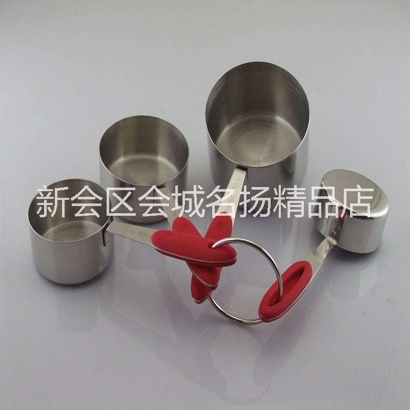 供應(yīng)硅膠柄量杯 不銹鋼量杯圖片