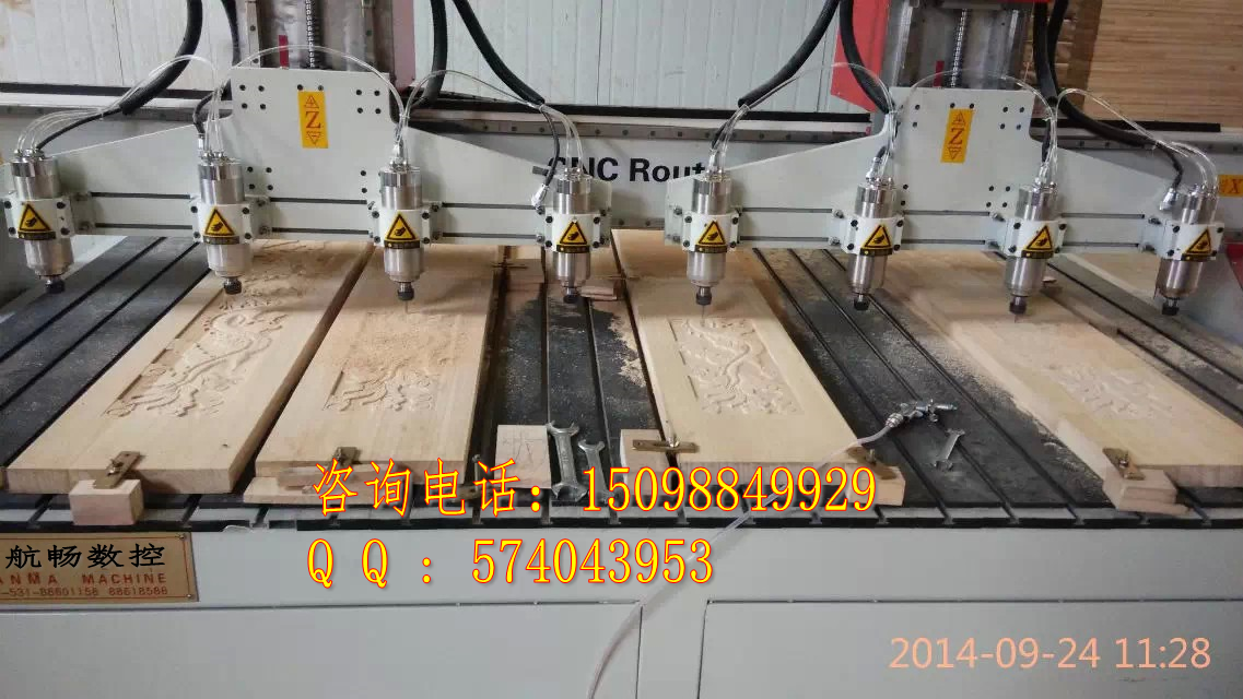 多頭木工浮雕雕刻機(jī)、屏風(fēng)雕刻機(jī)圖片