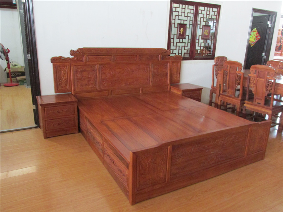 紅木大床圖片/紅木大床樣板圖 (2)