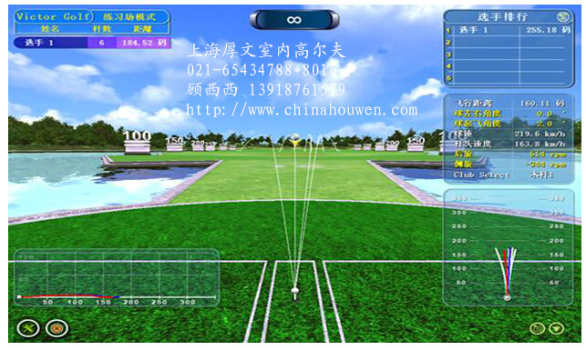 供应室内模拟高尔夫