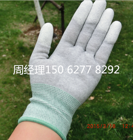 供應我廠生產 碳纖維PU涂指手套