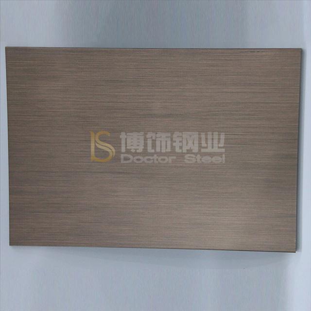 304不銹鋼拉絲紅古銅2號色啞光圖片