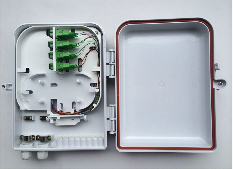 箱体塑料法兰式SC8芯光钎分线箱图片