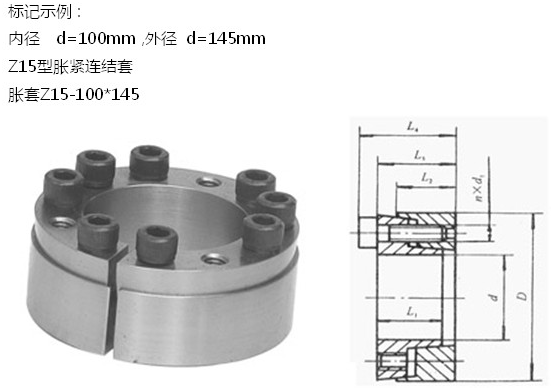 Z15型系列脹緊套圖片/Z15型系列脹緊套樣板圖 (2)