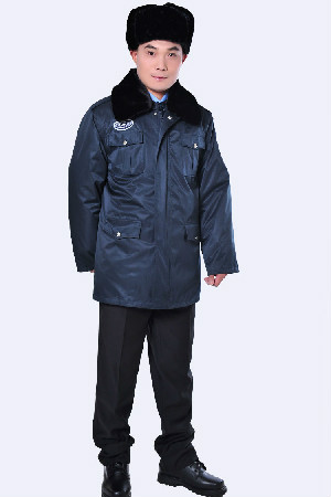 供應(yīng)新款*裝 保安冬執(zhí)勤棉服 *廠家