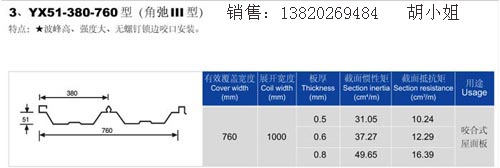 YX51-380-760彩板屋面圖片/YX51-380-760彩板屋面樣板圖 (1)
