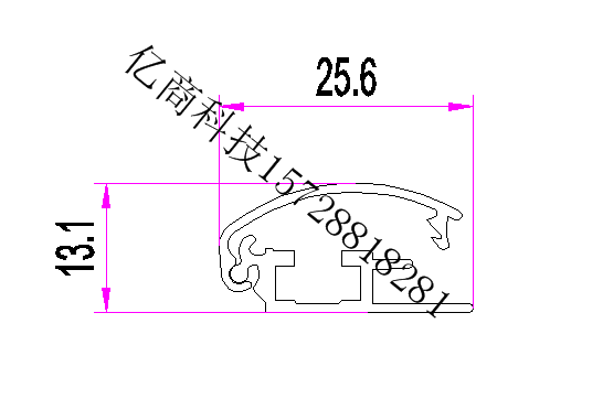 供应用于广告灯箱的海报夹铝型材