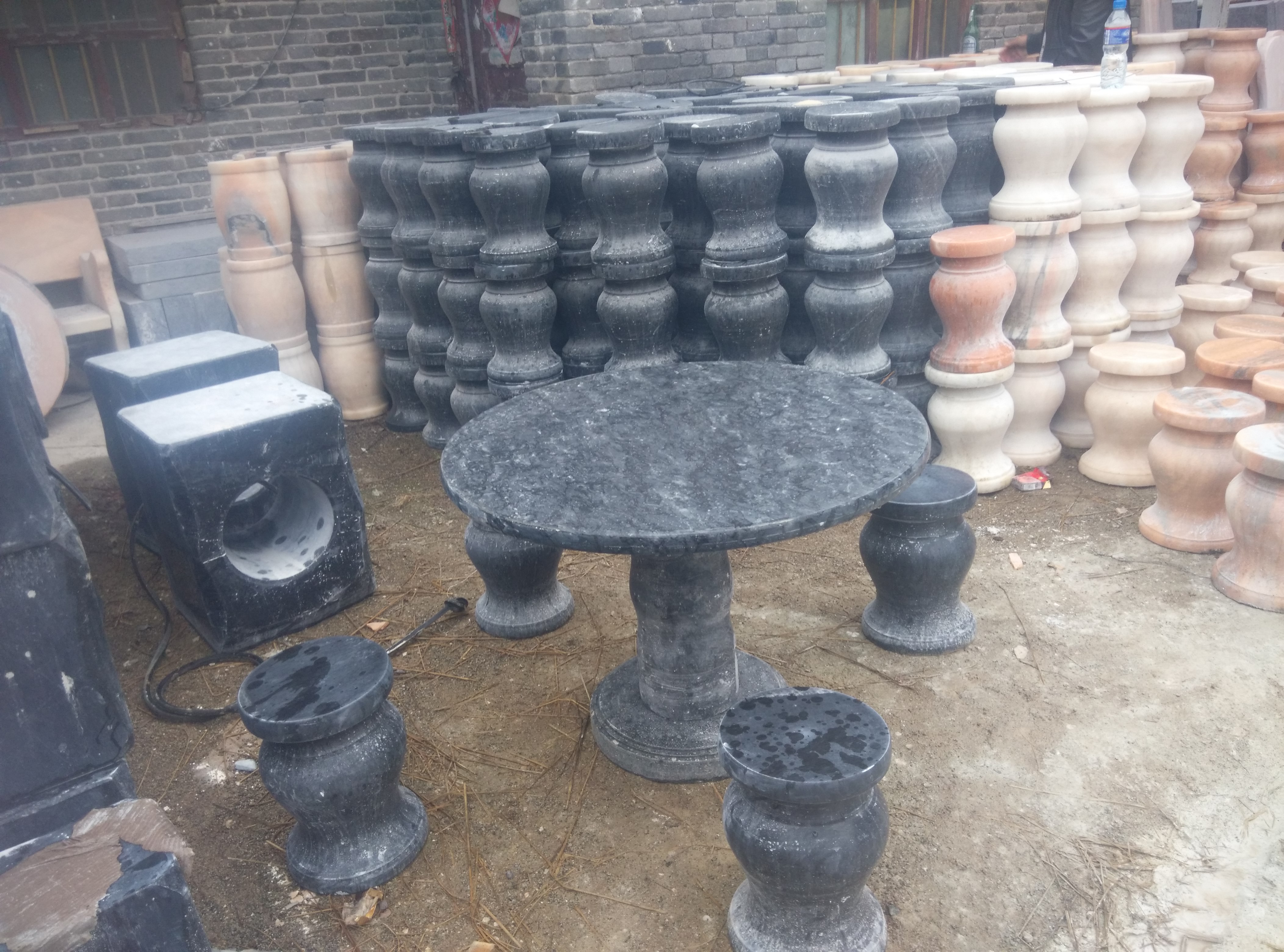 大理石石凳圖片/大理石石凳樣板圖 (3)