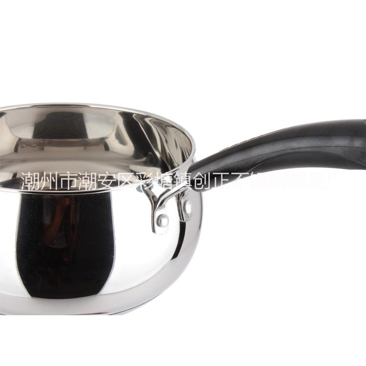 供應(yīng)廠家直銷不銹鋼無磁迷你小奶鍋，兒童嬰兒煮奶鍋