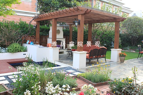 防腐木花架圖片/防腐木花架樣板圖 (3)