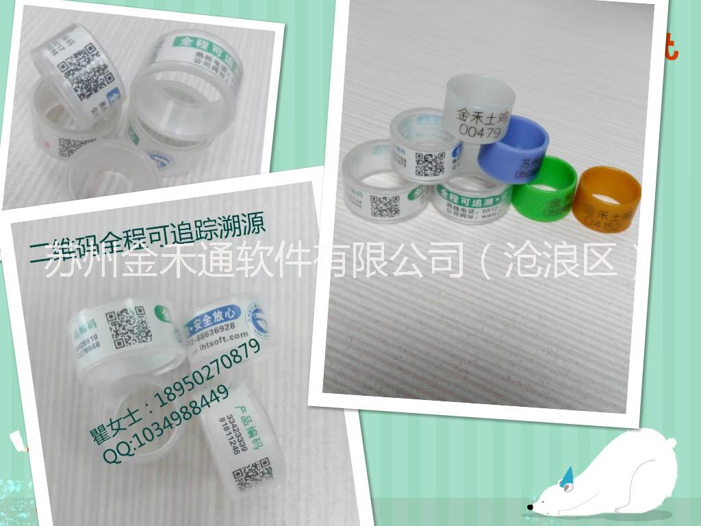 供應(yīng)二維碼小雞腳環(huán)廠家，終身佩戴圖片