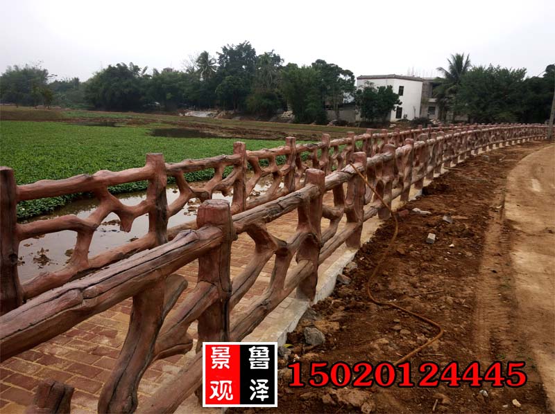 水泥仿木護(hù)欄圖片/水泥仿木護(hù)欄樣板圖 (2)