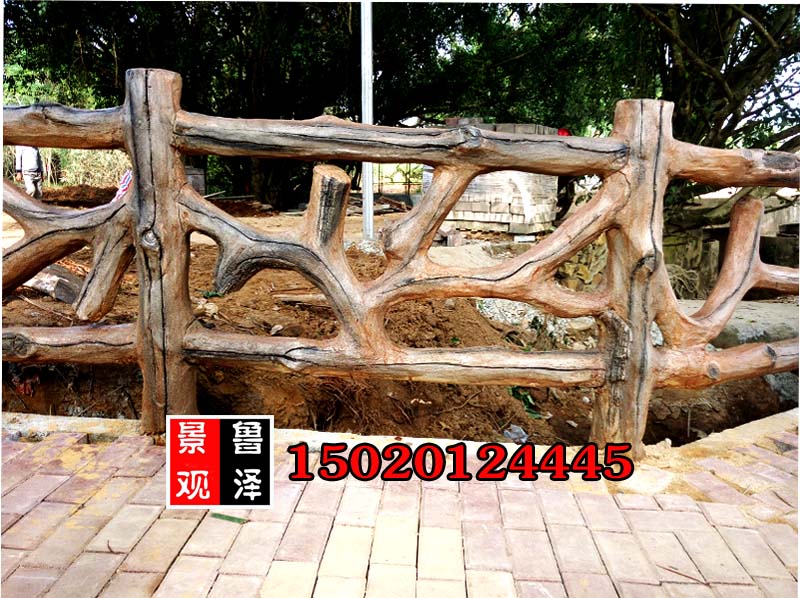 水泥仿木護(hù)欄圖片/水泥仿木護(hù)欄樣板圖 (1)