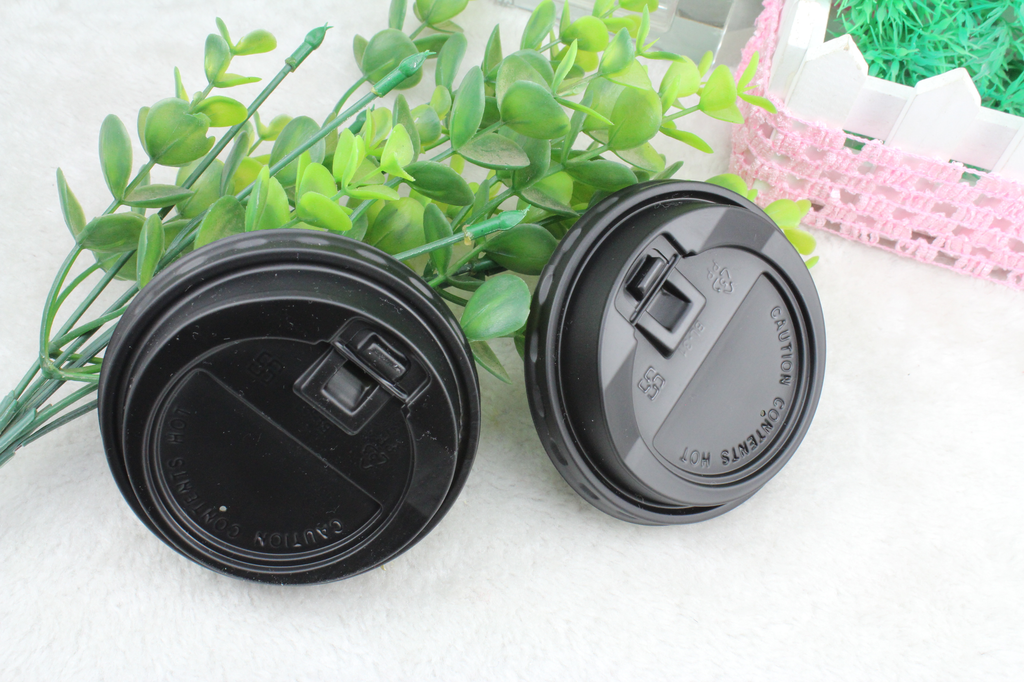 一次性加厚咖啡杯蓋 奶茶紙杯蓋子圖片