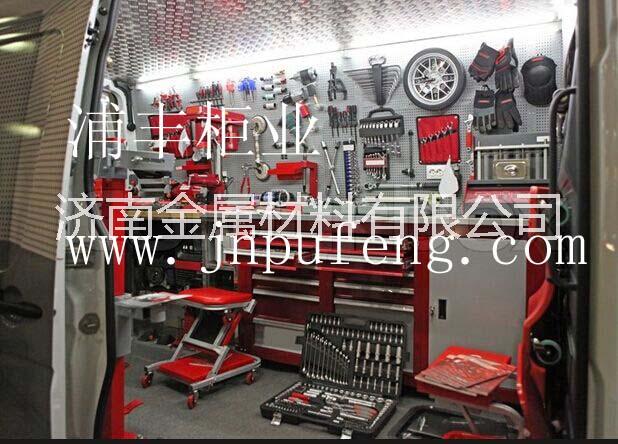 山東濟(jì)南車間工作臺 移動工具車圖片