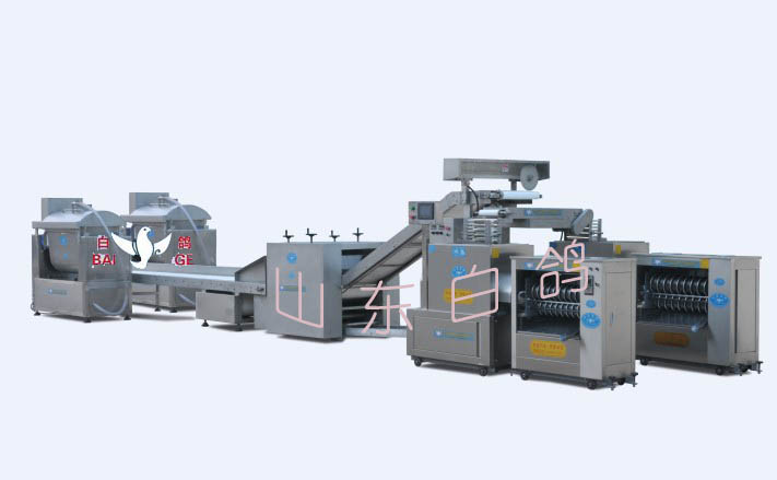 供應(yīng)河北白鴿全自動饅頭機(jī)生產(chǎn)線全自動和面機(jī)
