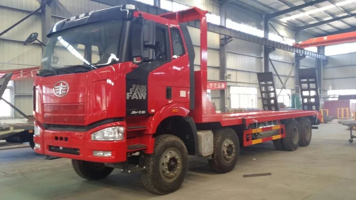 解放J6前四后八平板運輸車圖片/解放J6前四后八平板運輸車樣板圖 (1)