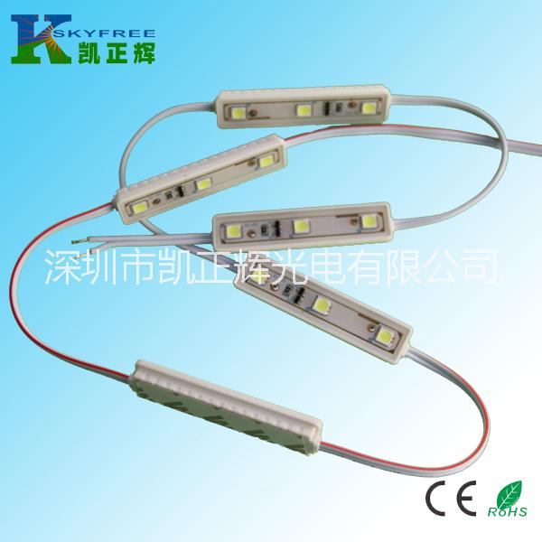 供应厂家3灯5050LED注塑模组 LED防水模组批发 LED注塑模组价格