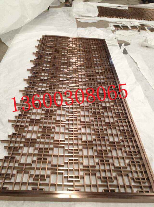 豪華星級(jí)酒店不銹鋼花格，歐式花格圖片