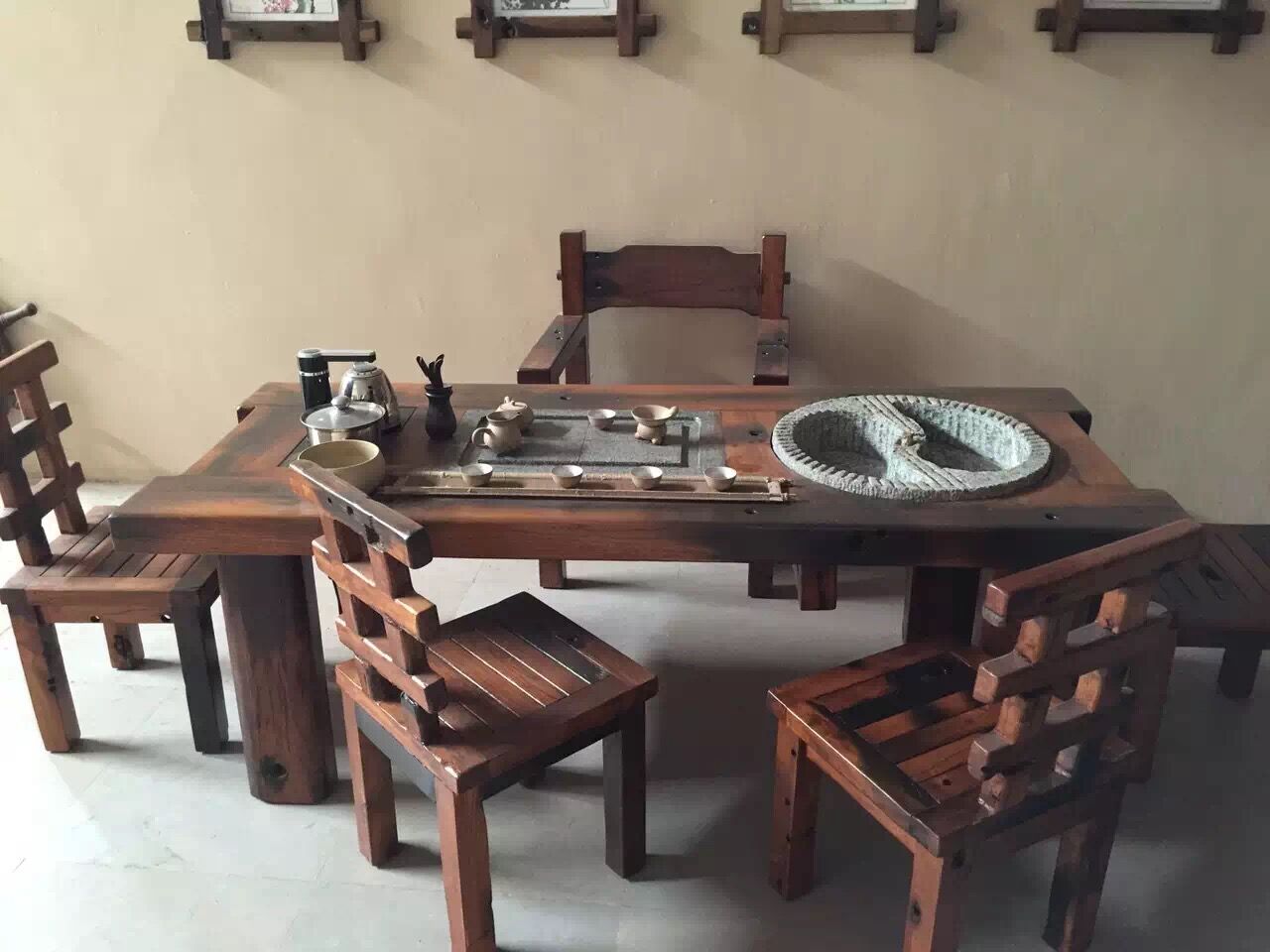 船木茶桌圖片/船木茶桌樣板圖 (2)