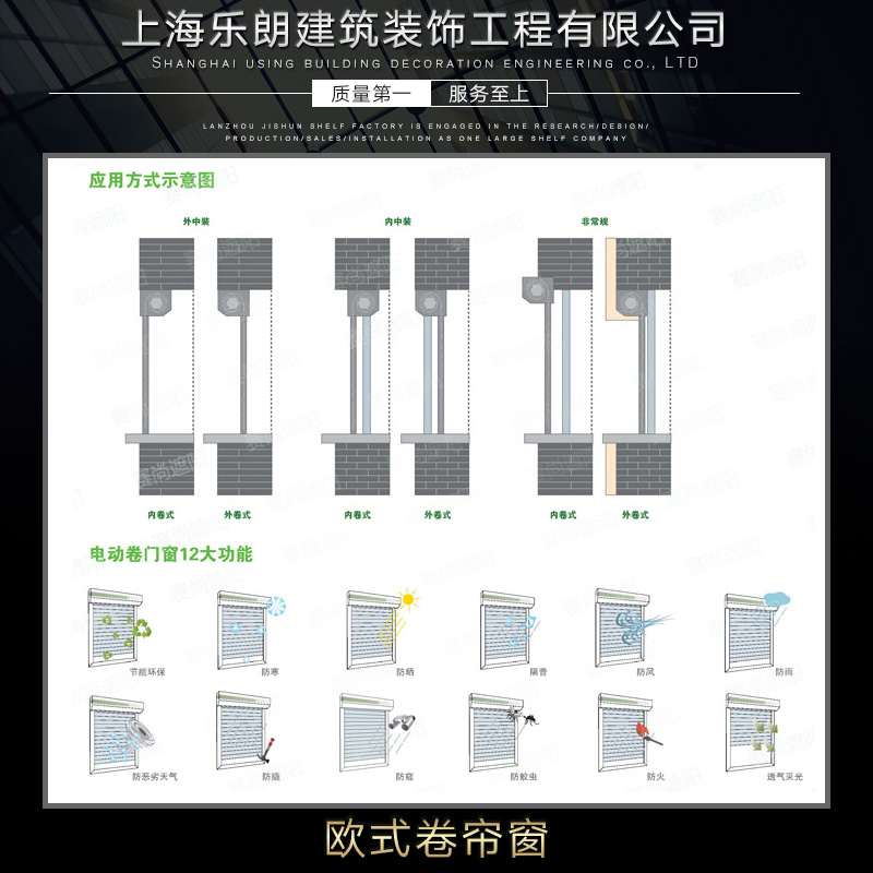 供应欧式卷帘窗 铝合金卷帘窗 百叶卷帘窗 电动遮阳卷帘窗图片