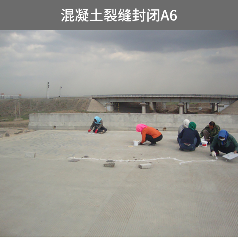 北京冶建工程供应混凝土裂缝封闭A6、地面裂缝处理|混凝土龟裂封闭修补剂图片