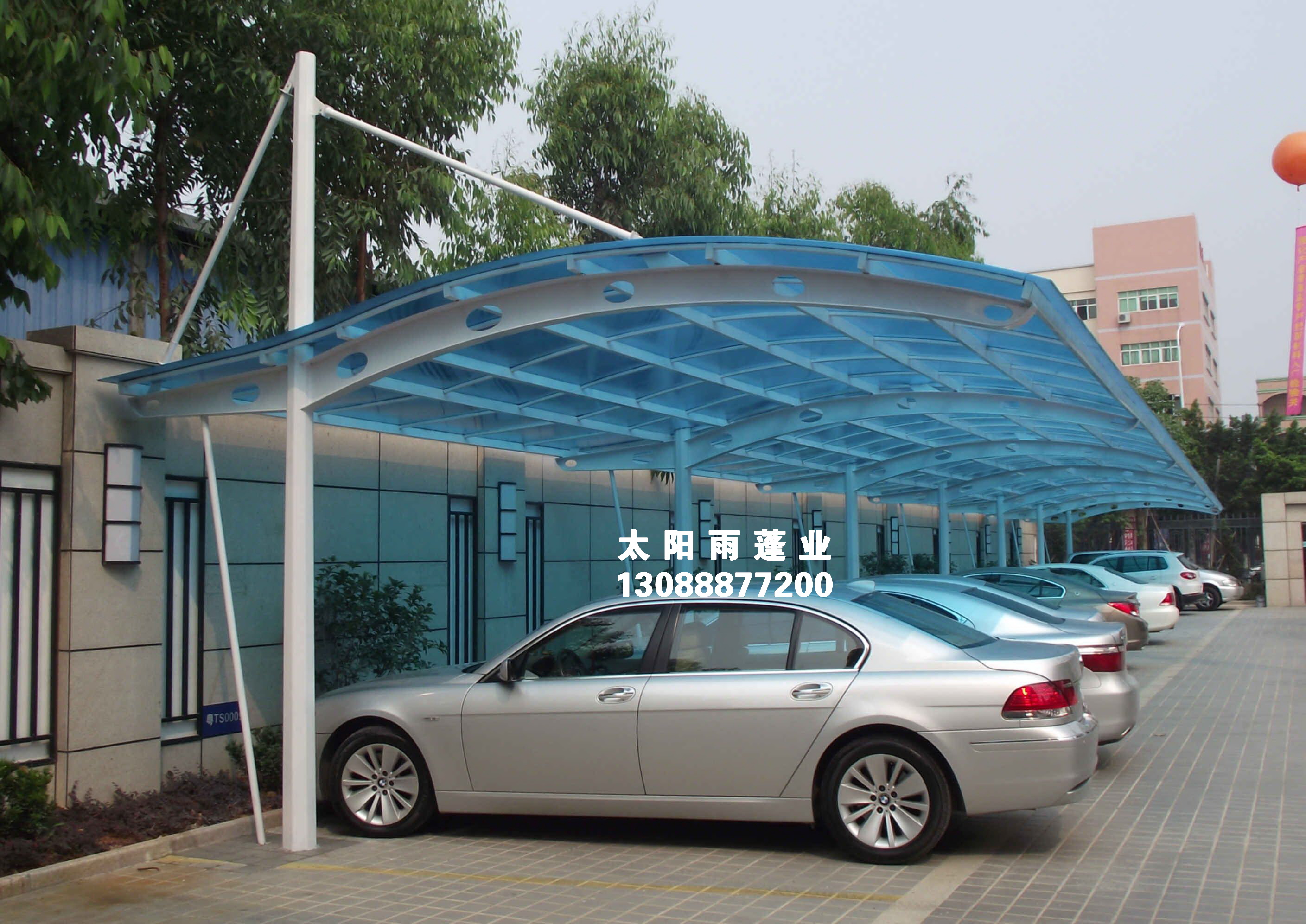 深圳停車棚圖片/深圳停車棚樣板圖 (1)