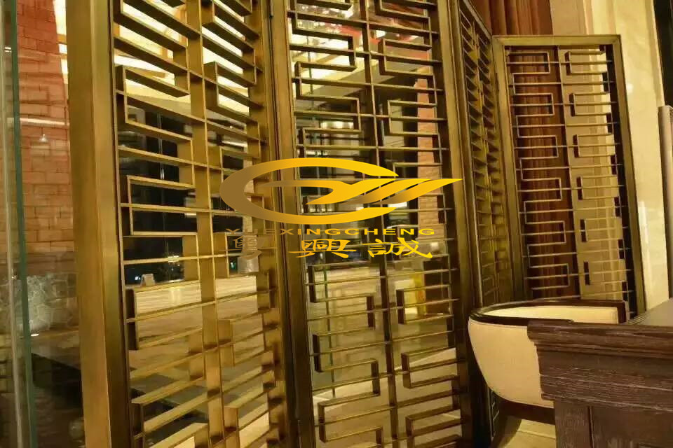 紅古銅不銹鋼屏風(fēng)圖片/紅古銅不銹鋼屏風(fēng)樣板圖 (2)