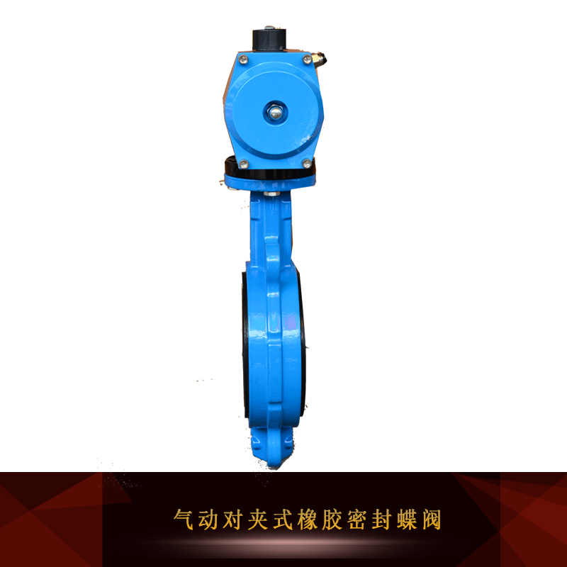 氣動對夾式橡膠密封蝶閥圖片/氣動對夾式橡膠密封蝶閥樣板圖 (2)