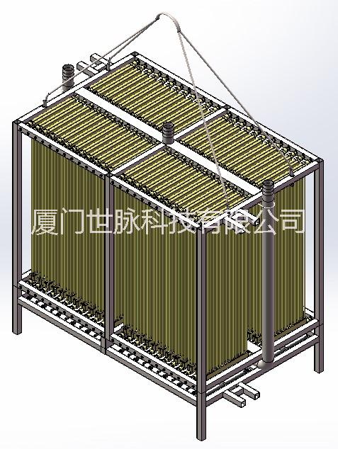 MBR帘式膜架，污水帘式膜过滤图片