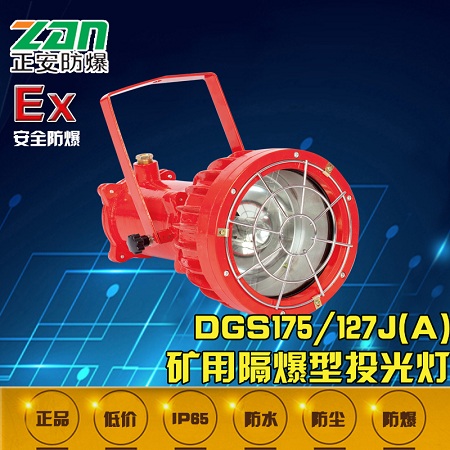 矿用隔爆型LED机车照明信号灯DGC175/127投光灯图片