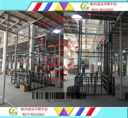 室內(nèi)液壓升降機，井道液壓升降貨梯