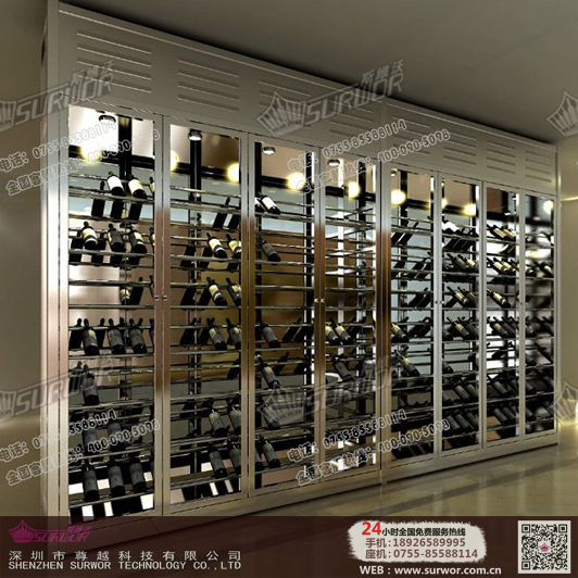 不銹鋼酒柜圖片/不銹鋼酒柜樣板圖 (4)