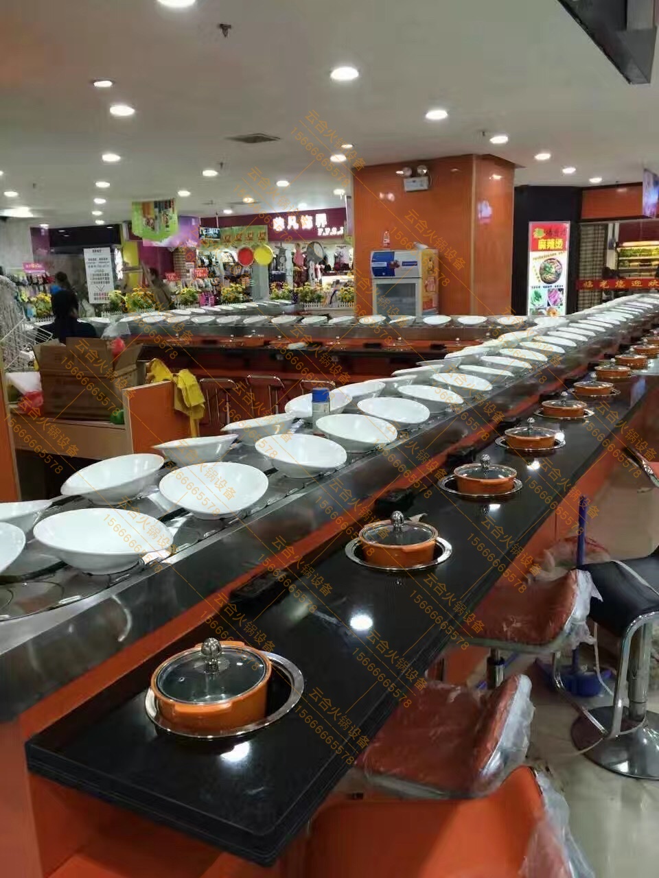 天津旋轉(zhuǎn)火鍋設(shè)備【云合歡迎光臨】圖片