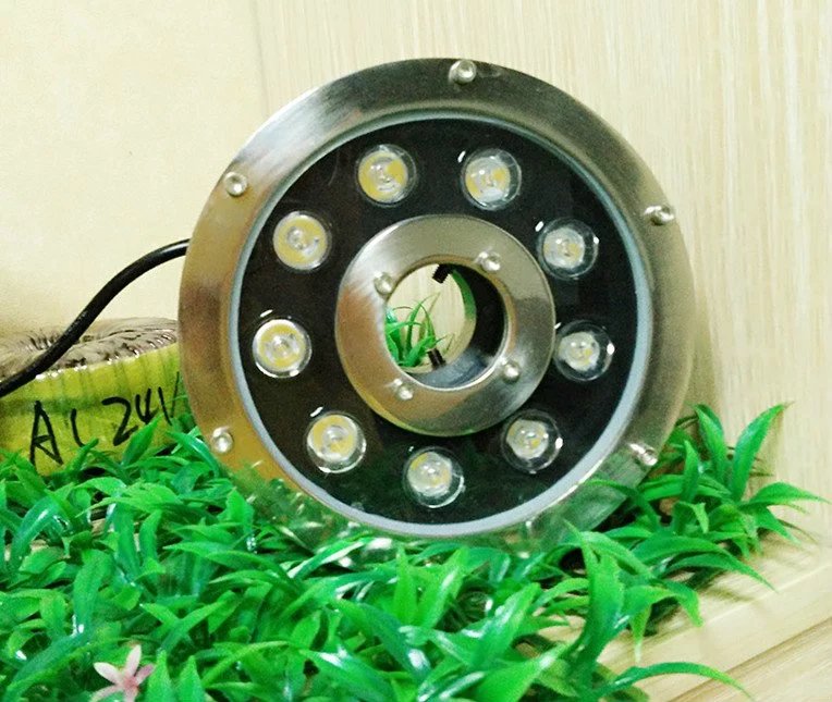 中山工程戶(hù)外 LED 單色外控水底燈水池噴泉燈外殼及成品