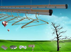 陽臺雙桿升降晾衣架，好太太品牌晾衣架，手搖升降晾衣架，洛陽晾衣架