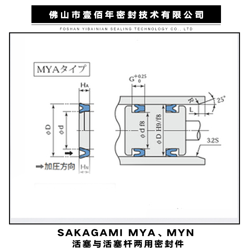 MYN 活塞與活塞桿兩用密封件圖片/MYN 活塞與活塞桿兩用密封件樣板圖 (3)
