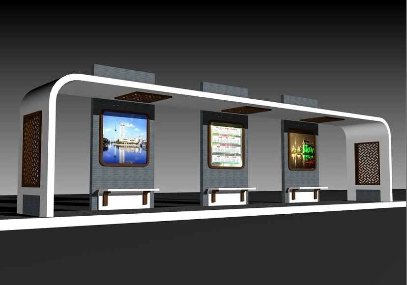 宿遷正邦廣告設備公交車站臺公交候圖片