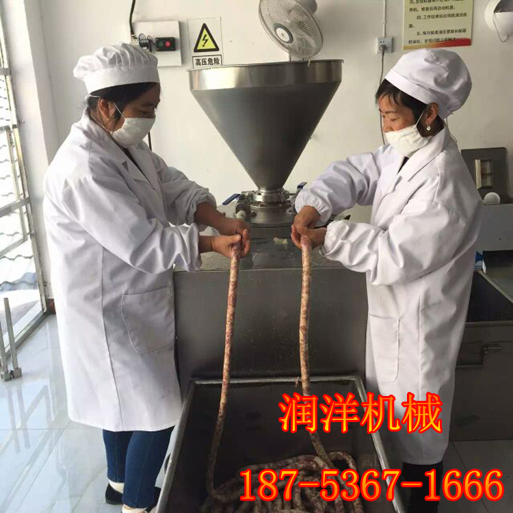液壓雙料口直灌香腸灌腸機(jī)圖片