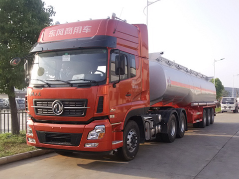 鋁制33噸運(yùn)油車油罐車廠家直銷