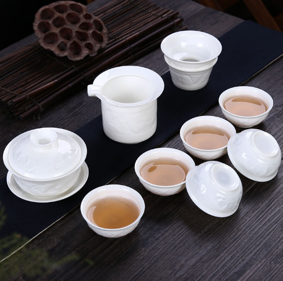 陶瓷茶具薄胎影雕茶具图片