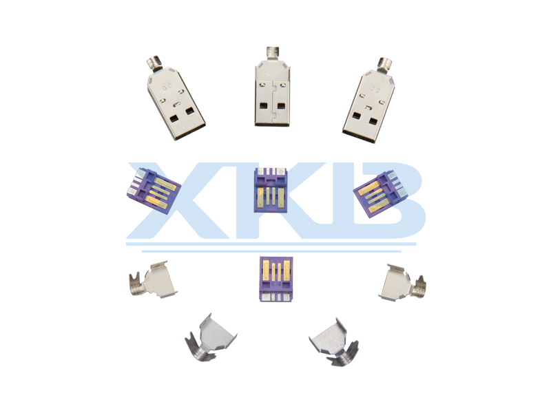 华为USB A公头三件套短体大电图片