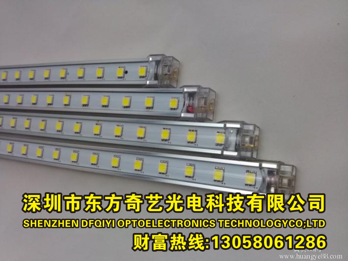 5050LED硬灯条 一米60灯/72灯/90灯展示柜灯带  可定做  厂家直销图片