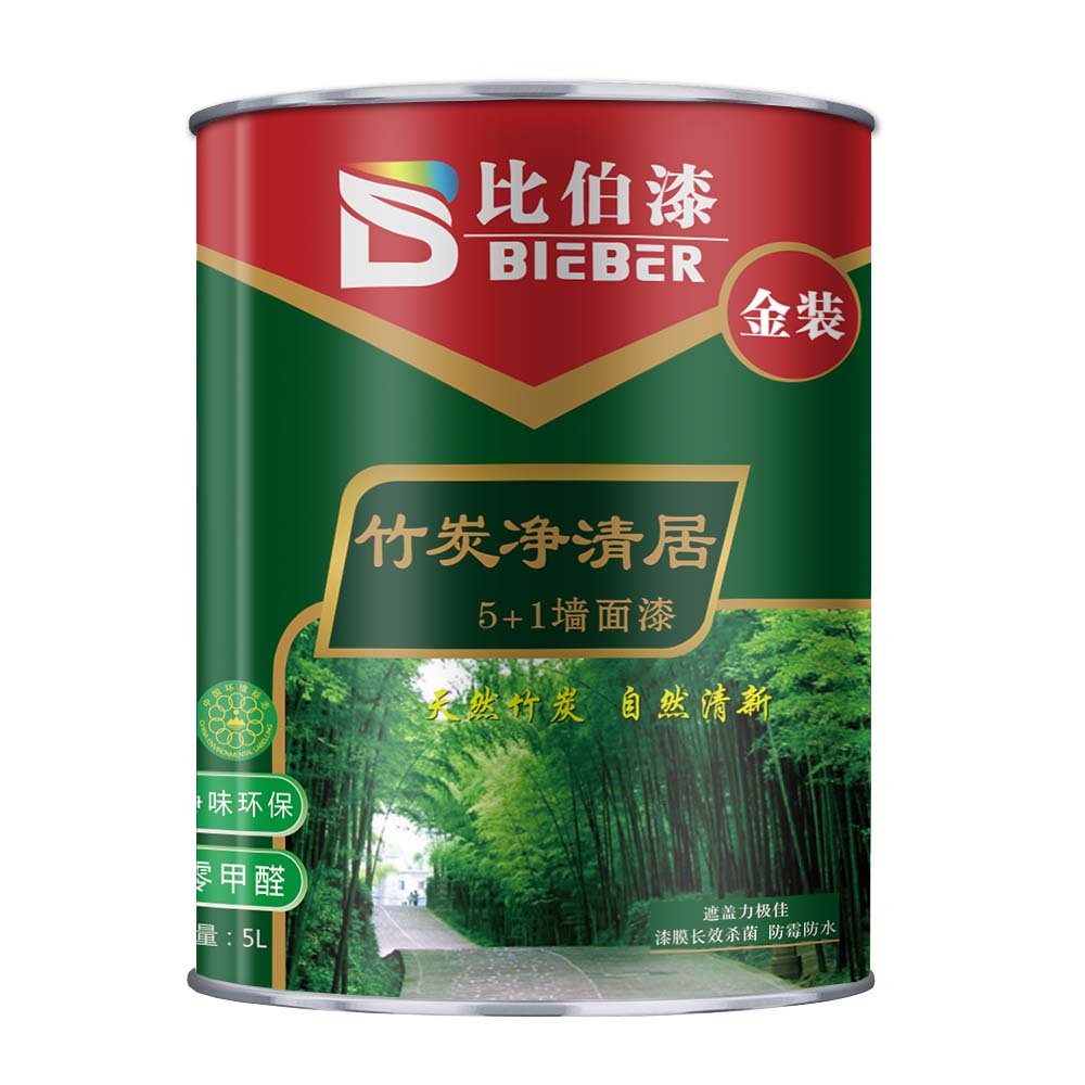 比伯竹炭全效凈呼吸5+1墻面漆圖片