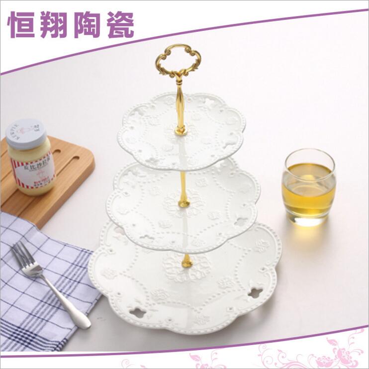 歐式三層盤水果蛋糕盤 下午茶點心盤 時尚創(chuàng)意婚慶生日 水果蛋糕盤廠家直銷 水果蛋糕盤廠家批發(fā)